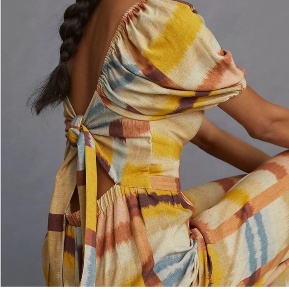 NWT Anthropologie Ranna Gill Tie Back Jumpsuit Size Large - Picture 9 of 16